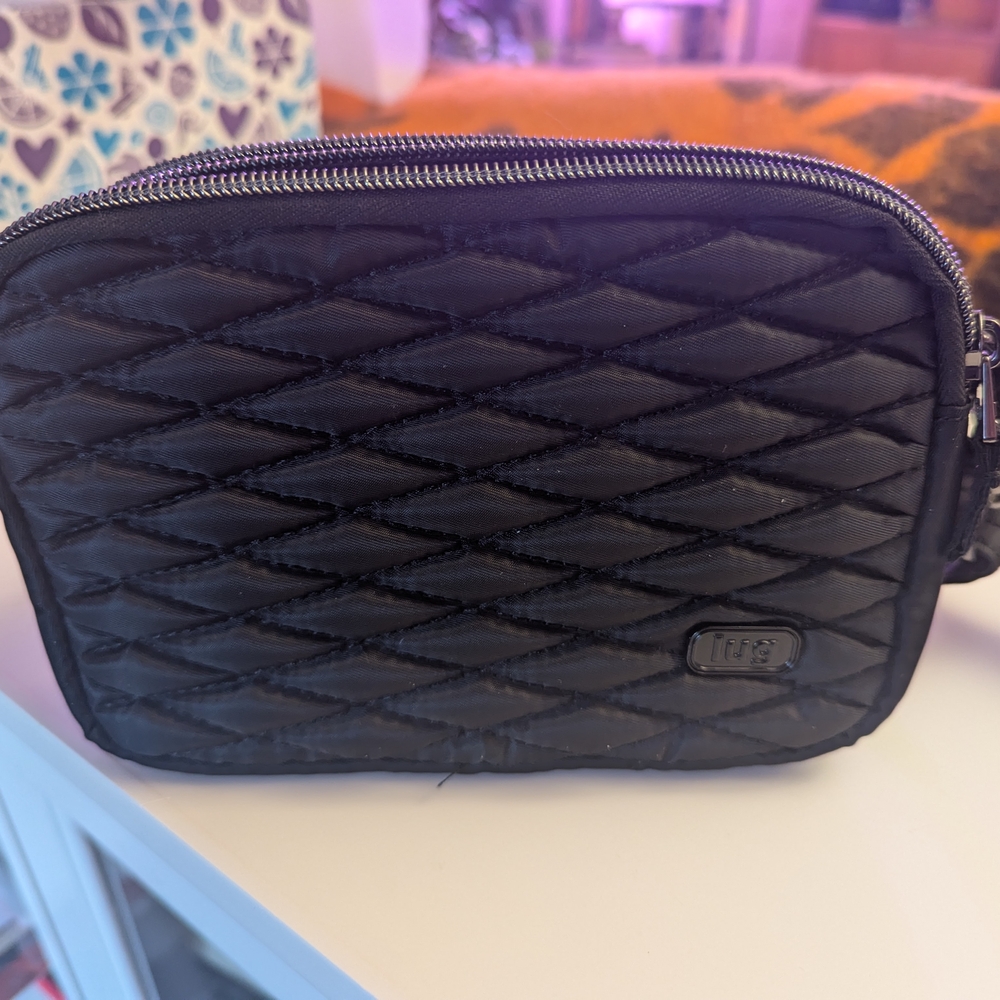 Black Quilted Crossbody Bag